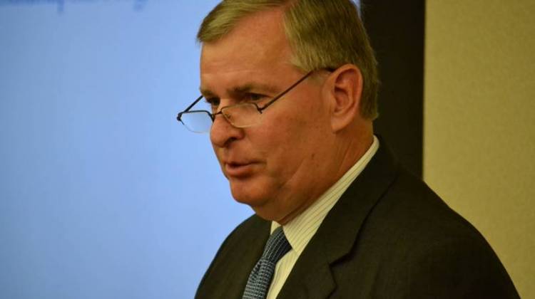 Indianapolis Mayor Greg Ballard at a GIPC meeting Wednesday. - Ryan Delaney/WFYI