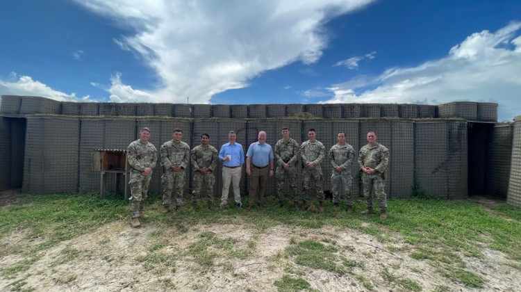 Representative Jim Banks visited Camp Simba in Kenya over Veterans Day. - Courtesy of Representative Jim Banks' Office