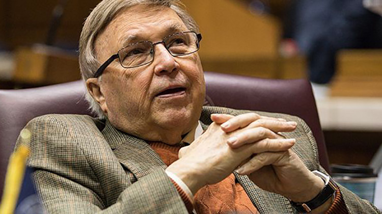 The Indiana House honored the longest-serving lawmaker in state history Wednesday, Rep. Pat Bauer (D-South Bend).  - Courtesy Indiana House Democrats