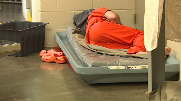 Some Indiana county jails, facing overcrowding issues, had to give people plastic beds on which to sleep.  - FILE PHOTO: Steve Burns/WTIU