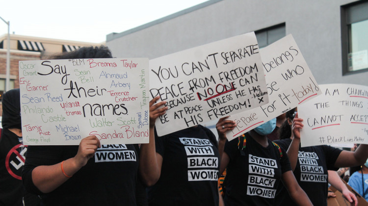 Sen. Mike Young’s (R-Indianapolis) legislation is aimed at the 2020 Black Lives Matters protests in Indianapolis.  - Lauren Chapman/IPB News