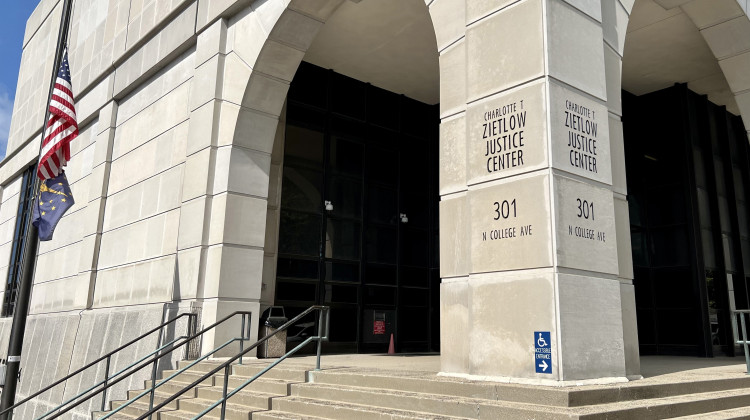 The Charlotte T. Zietlow Justice Center in Bloomington was the site of a hearing in a lawsuit challenging Indiana's near-total abortion ban on Sept. 19, 2022. The judge in that case temporarily halted enforcement of the ban. - Brandon Smith/IPB News