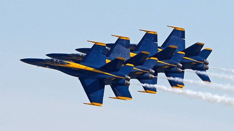 Organizers say the U.S. Navy's Blue Angels will be the foundation for the 2018 airshow in Terre Haute. - AP Photo/Alan Diaz