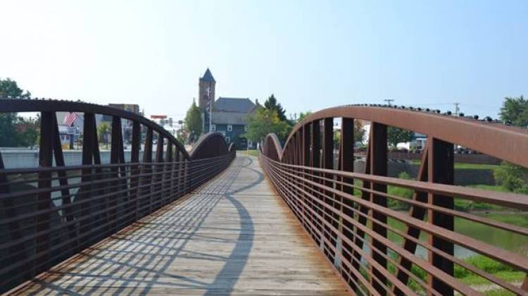 Part of the Poka-bache Connector in Bluffton. More than a quarter of the trail is already finished. - Courtesy City of Fort Wayne