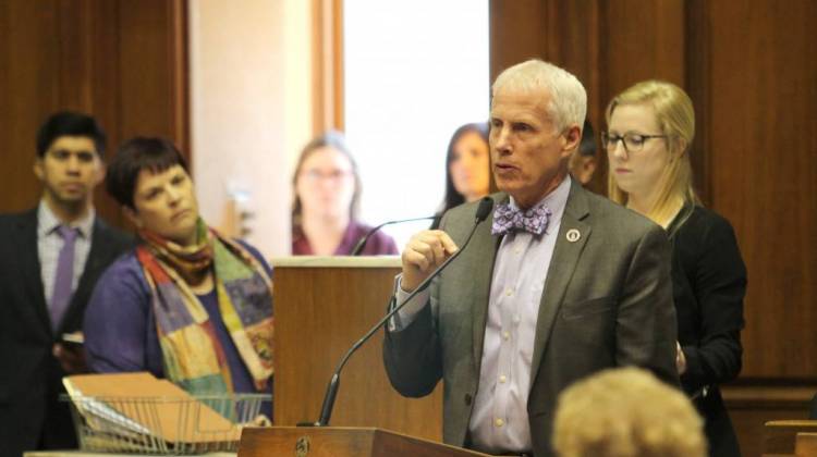 Rep. Bob Behning (R-Indianapolis) speaks in the Indiana House. (Lauren Chapman/IPB News) - Lauren Chapman/IPB News