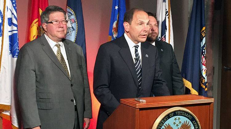 U.S. Veterans Affairs Secretary Bob McDonald was in Indiana Thursday. - Brandon Smith