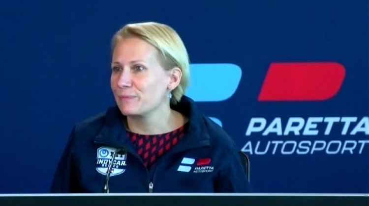 Beth Paretta will be the owner and manager of the new team Paretta Autosport that will work to bring women into all roles of the team.  - Screenshot of press conference