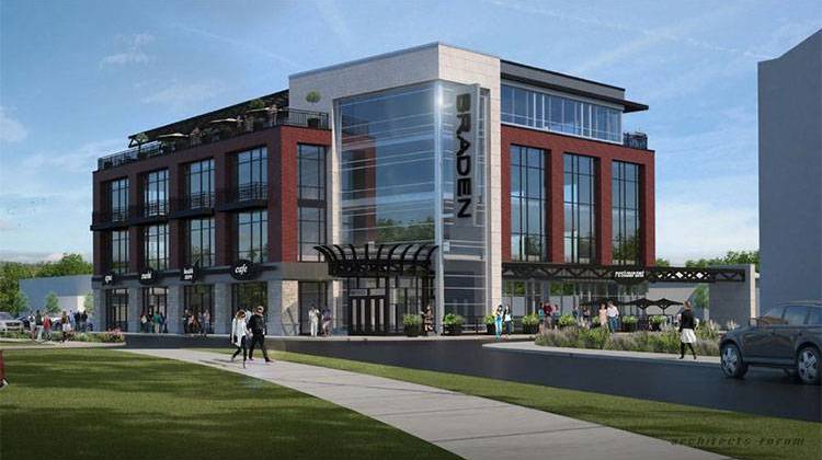 Braden Business Systems' plans include building a 35,000-square-foot, four-story building and bringing more than 70 jobs to downtown Fishers. - Courtesy Braden Business Systems/architects forum