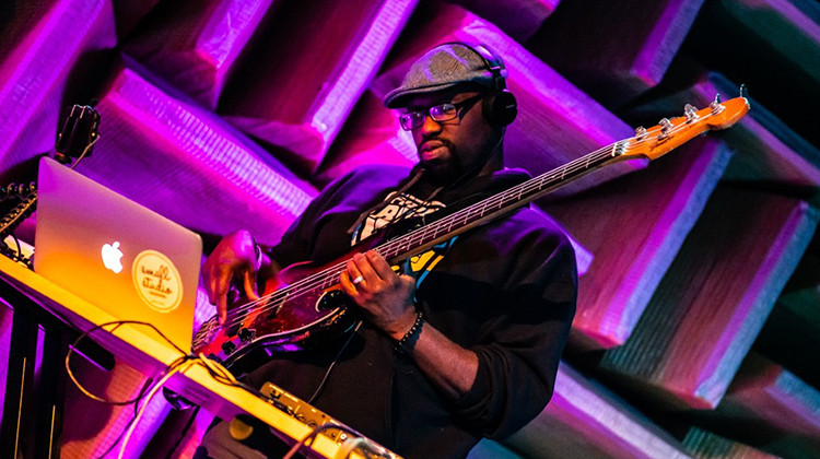 Indianapolis Musician Brandon Meeks plays bass in a number of jazz combos, is part of the group Native Sun and teaches jazz performance at University of Indianapolis. - Courtesy Brandon Meeks