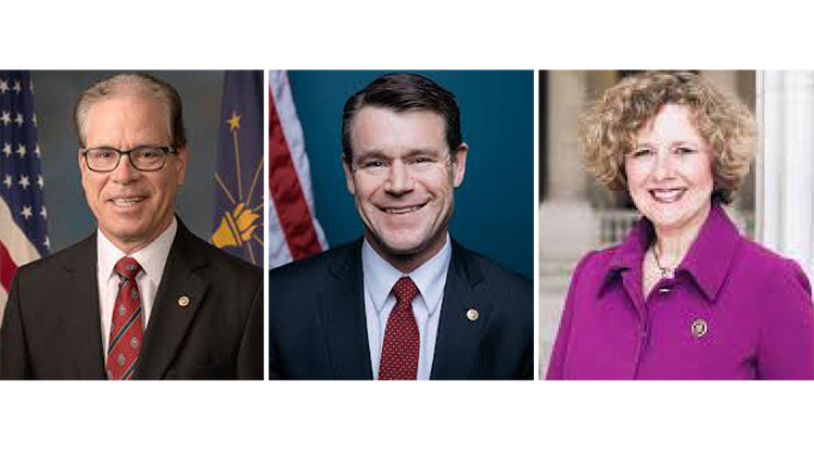 Sen. Mike Braun, Sen. Todd Young and U.S. Rep. Susan Brooks