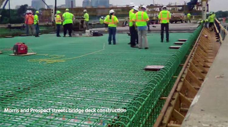 Watch Workers Pour Bridge Decks At South Split