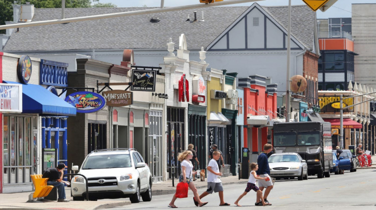 Broad Ripple under construction for infrastructure improvements