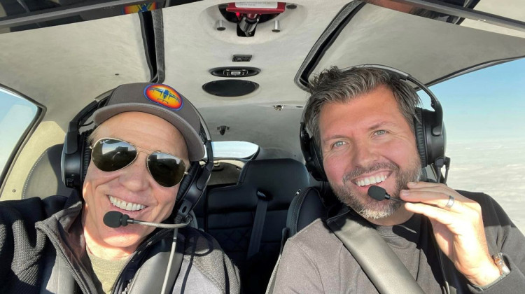 Finney and flight instructor Warren Bruhl were the only people on board the Cirrus SR 22T when it crashed in a cornfield Nov. 22 near Shelbyville Municipal Airport, about 25 miles southeast of Indianapolis. - Warren Bruhl/Facebook