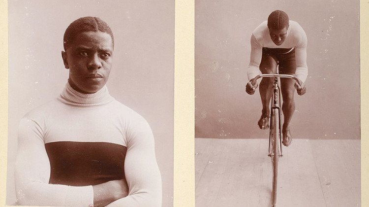 Indiana State Museum’s Major Taylor exhibit features an interactive cycling experience