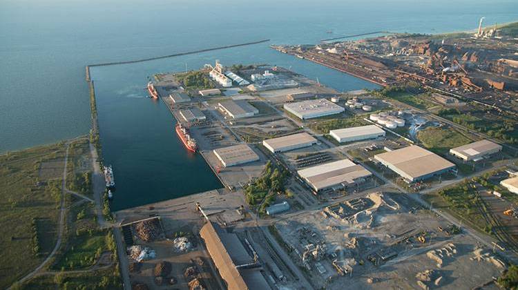 Minnesota-based Ratner Steel Supply says it will spend almost $9 million to grow its operations at the Port of Indiana in Burns Harbor. - Courtesy ports of Indiana