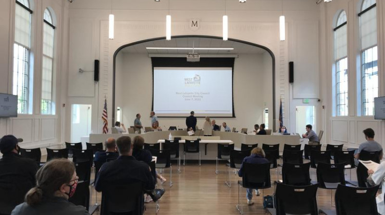 West Lafayette City Council met Monday. - Ben Thorp/WBAA News