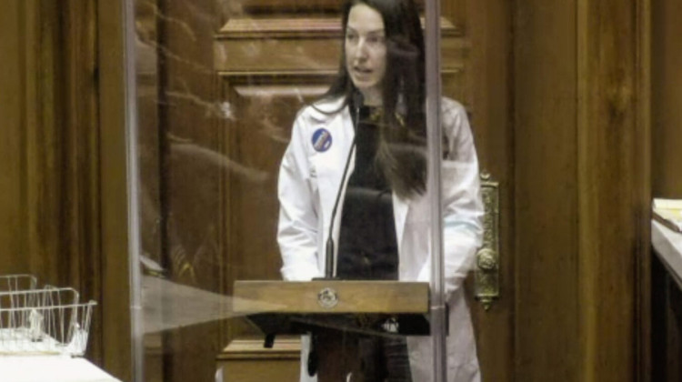 Attorneys for Dr. Caitlin Bernard stated the doctor followed Indiana's abortion and child abuse reporting requirements. - Brandon Smith / IPB News