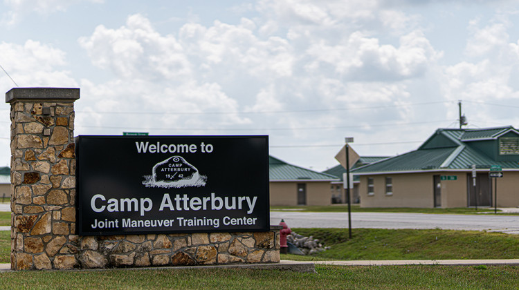 The entrance sign at the Indiana National Guard’s Camp Atterbury training post - Sgt. Joshua Syberg/National Guard