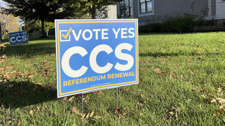 Carmel Clay Schools in Hamilton County is asking voters to continue an ongoing property tax increase to keep $25 million in annual revenue flowing to pay for teachers and staff. - (Eric Weddle / WFYI)