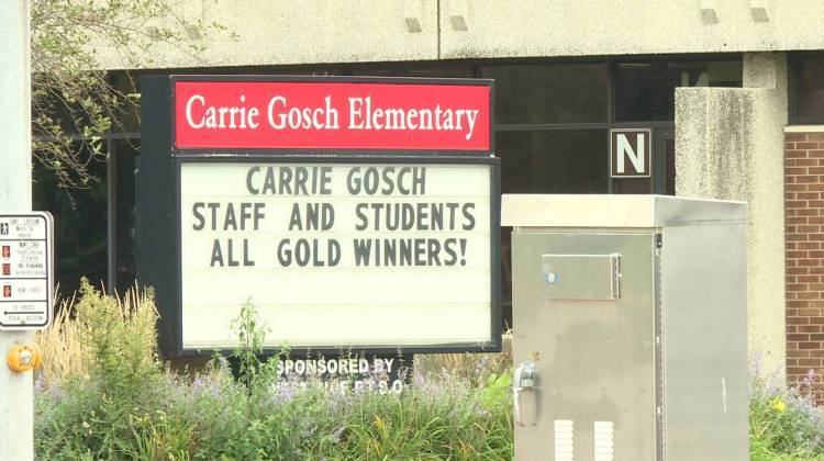 Carrie Gosch Elementary in East Chicago moved to a different building this year because lead was found in the soil under the school. - Nick Janzen/IPBS