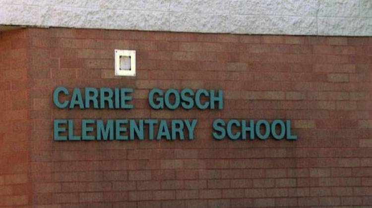 Carrie Gosch Elementary School in East Chicago was forced to relocate to a former middle school that had been empty for one year - Claire McInerny/Indiana Public Broadcasting