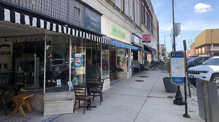 Local businesses line the town square in Carthage, a small town in southwest Missouri. - Courtesy Seth Thompson