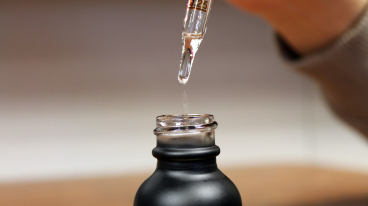 CBD oil tincture. - Lauren Chapman/IPB News