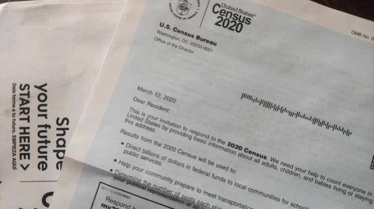 According to the U.S. Census Bureau’s housing unit completion rate, 99.9 percent of Indiana residents have filled out the census. - Sarah Neal-Estes/WFYI