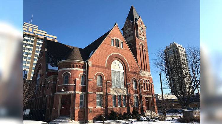 The winter night overflow shelter in the gymnasium of Central Christian Church will accommodate up to 50 men every night through February.