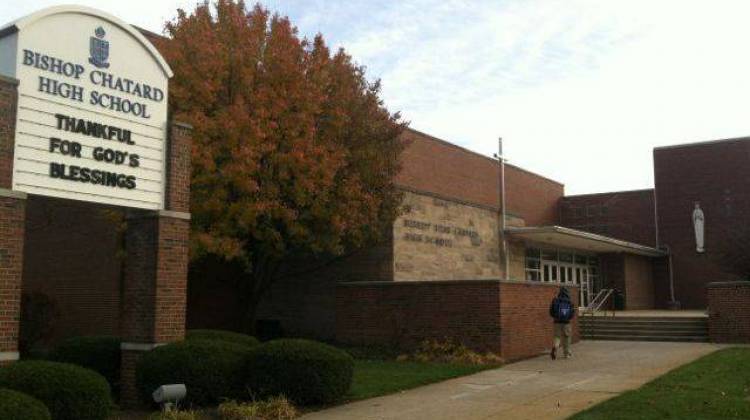 Most private schools in Indiana, like Chatard Catholic High School in Indianapolis, have students paying tuition with help from state-funded vouchers or tax credits.  - Scott Elliott / Chalkbeat Indiana