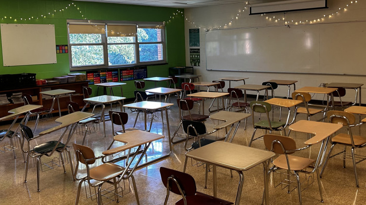 In the 2023-24 school year, 17.8 percent of Indiana students were considered chronically absent, down 1.4 percentage points from the prior year. - Eric Weddle / WFYI