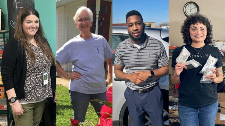 From left to right: Erin Davis, Anne Buchholz, Roman Griffin Jr. and Aisha Diss. - Submitted photos. Photo of Aisha Diss by Darian Benson/WFYI