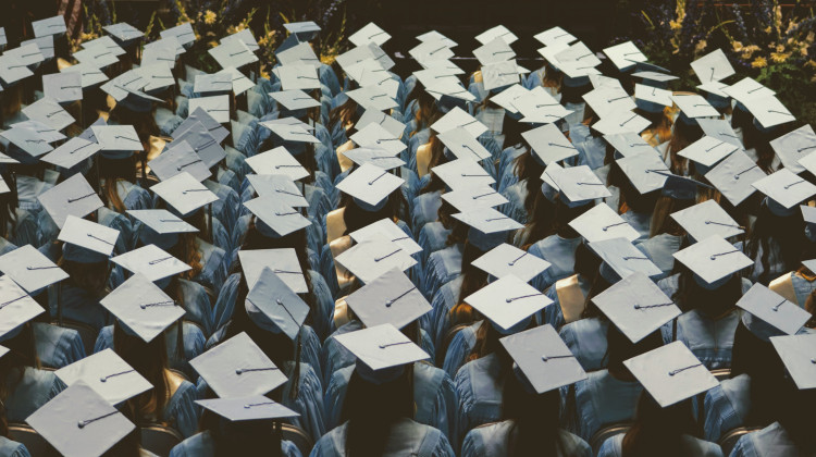 A new state report found about 53 percent of Indiana high schoolers who graduated in 2021 went straight to college. - Unsplash