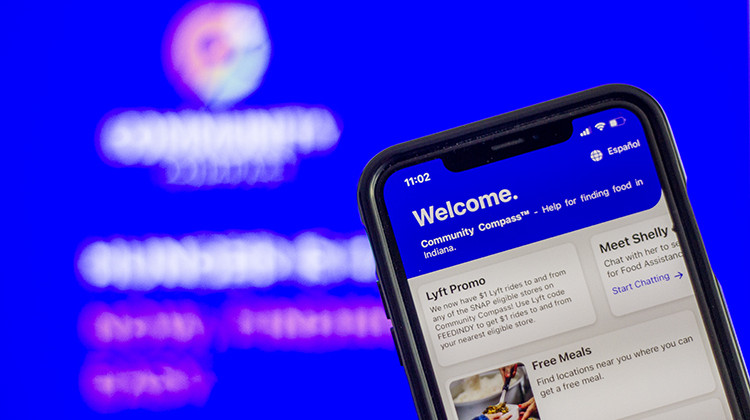 The Community Compass app was developed by Indy Hunger Network and launched just before the COVID-19 pandemic began. It's now being made available to communities throughout Indiana. - Doug Jaggers/WFYI