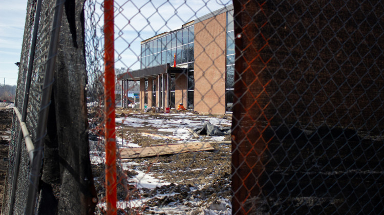 The new Cook Medical manufacturing facility at the corner of 38th Street and Sheridan Street is nearly complete. - (Tyler Fenwick/Indianapolis Recorder)