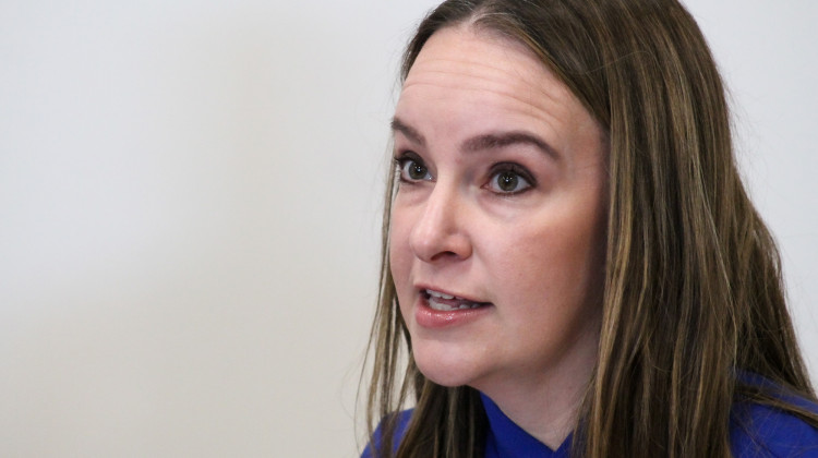 Indiana Medicaid Director Cora Steinmetz reiterated FSSA does not have “regular insight or transparency” into arrangements between provider agencies and direct caregivers. - Lauren Chapman / IPB News