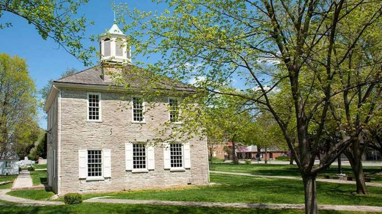 The Indiana Supreme Court justices will meet in a small, upstairs room in Indiana's first capitol building in Corydon on April 20. - file photo