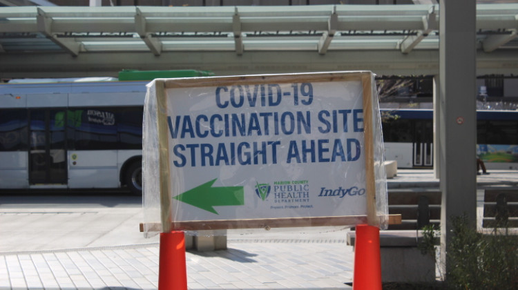 The health department has partnered with the Indianapolis Public Library, IndyGo and Light of the World Christian Church to host two vaccine clinics on Monday, Jan. 16. The clinics will be held at Garfield Park Branch Library at 2502 Shelby Street and IndyGo Julia M. Carson Transit Center at 201 E. Washington Street. - Skye Aitken/WFYI