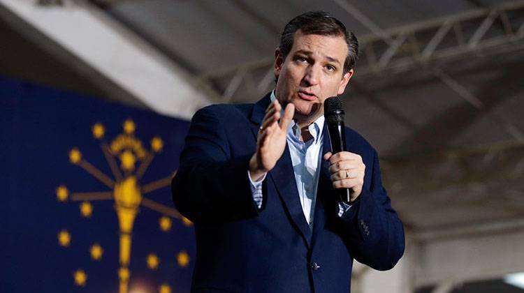 Republican presidential candidate Sen. Ted Cruz, R-Texas, speaks during a rally at the Johnson County Fairgrounds in Franklin, Ind., Monday, April 25, 2016. - AP Photo/Michael Conroy