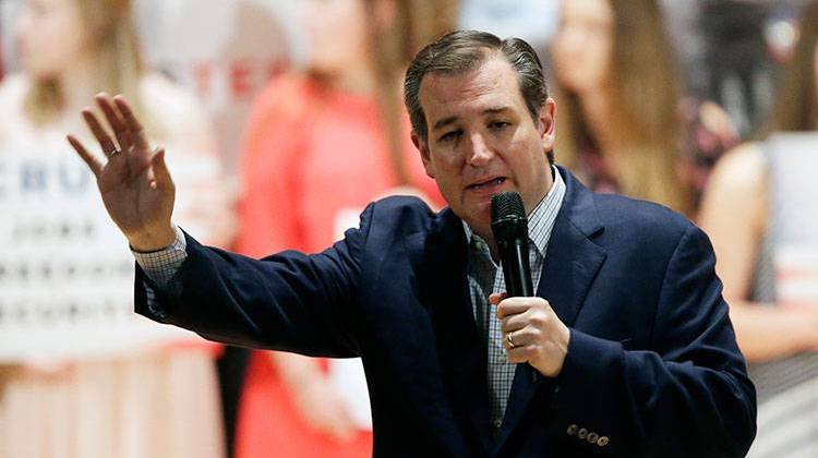 Republican presidential candidate, Sen. Ted Cruz, R-Texas, speaks at Woodrow Wilson Middle School, Sunday, April 24, 2016, in Terre Haute, Ind. - AP Photo/Darron Cummings