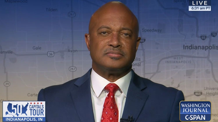 Curtis Hill appeared in a live interview on C-SPAN on Thursday, Sept. 27. - C-SPAN