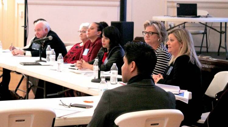 Immigration attorney Angela Adams responds to a question during a roundtable discussion on DACA.  - Lauren Chapman/IPB News