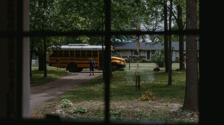 In southeast Michigan, Marisa Springstead has sought more intensive mental health services for her son, eventually filing suit. She’s still fighting. The photo has been blurred to shield the name of the school district. - (Erin Kirkland, Bridge Michigan)