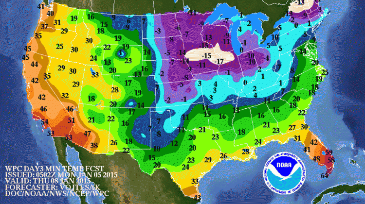 Oh, It's Winter: Huge Swath Of U.S. Will Be Bitterly Cold 