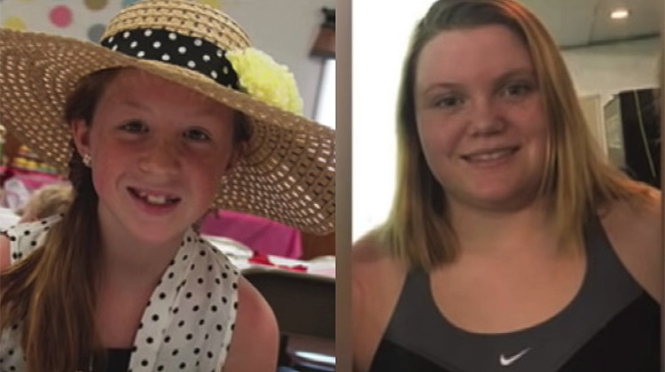 Abigail Williams (left) and Liberty German (right) were killed in February 2017. - Provided by Indiana State Police