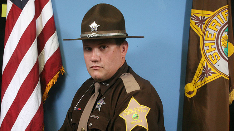 Boone County Sheriff's Deputy Jacob Pickett was shot in the head during a chase in March. - Boone County Sheriff's Office via AP