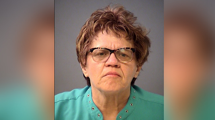 Diane Goebel has been charged with criminal recklessness for allegedly striking several people with her vehicle while attempting to drive through a group of protesters at Monument Circle on June 8. - Provided by IMPD