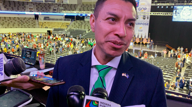 Diego Morales's bid for Indiana Secretary of State was viewed by many as a challenge to the governor and the so-called Republican “establishment.” - Brandon Smith / IPB News