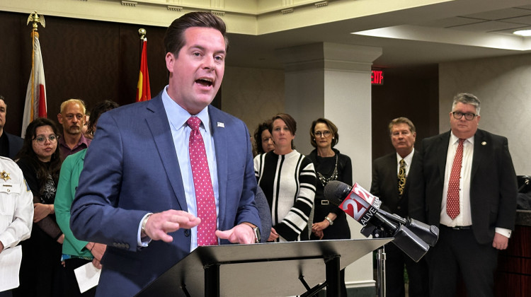 Douglas Huntsinger, the executive director for the Office of Drug Prevention, Treatment and Enforcement, said Indiana invested $1 million in 2020 to provide the 25,000 doses of naloxone to anyone who needed it. Now, Overdose Lifeline and the state distribute an estimated 24,000 doses a month. - Abigail Ruhman / IPB News