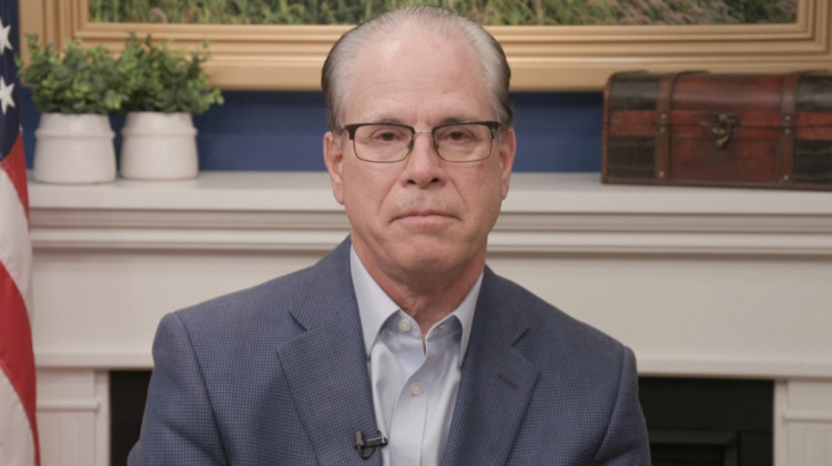 U.S. Sen. Mike Braun (R-Ind.) said issues like abortion and interracial marriage should be decided by individual states, not the U.S. Supreme Court. - Screenshot Of Video Call